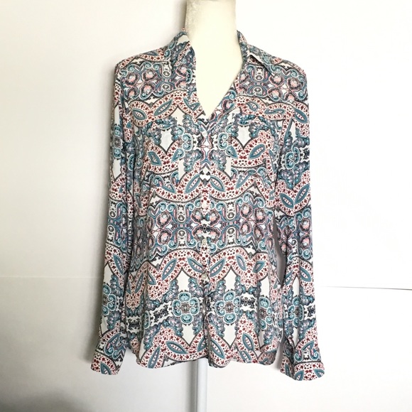 Express Paisley Print The Portofino Shirt - Picture 2 of 5